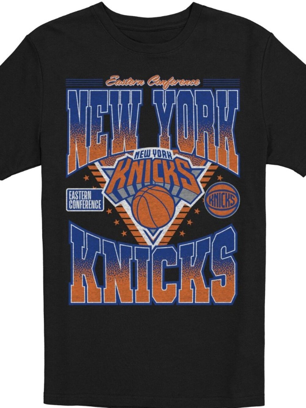 Men's New Era Black New York Knicks Old School T-Shirt